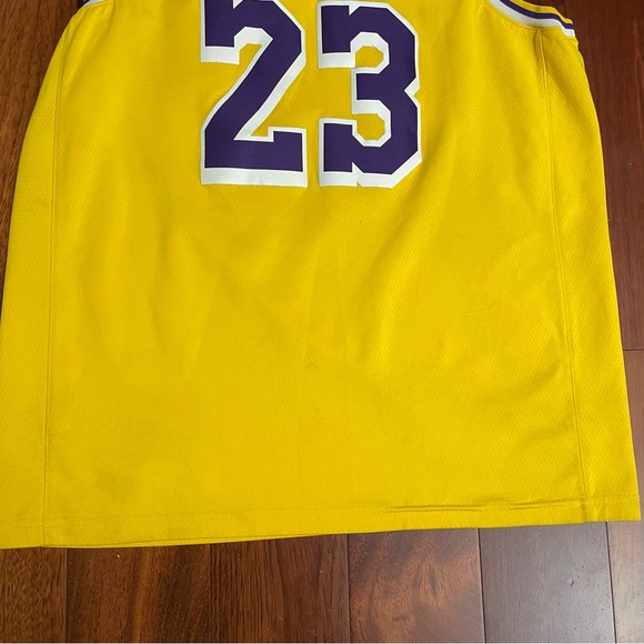NIke NBA LA Lakers #23 LeBron James 52 Swingman Jersey Men's Sz XL READ B19 - Picture 7 of 7